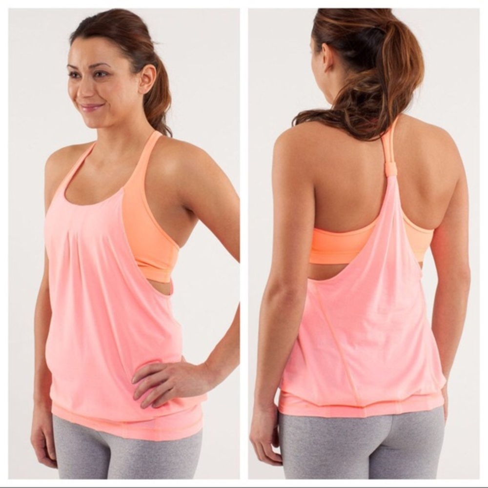 Lululemon Practice Freely Tank Bleached Coral 6